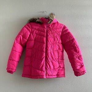 Old Navy kids winter puffer jacket with hood size L (10-12)